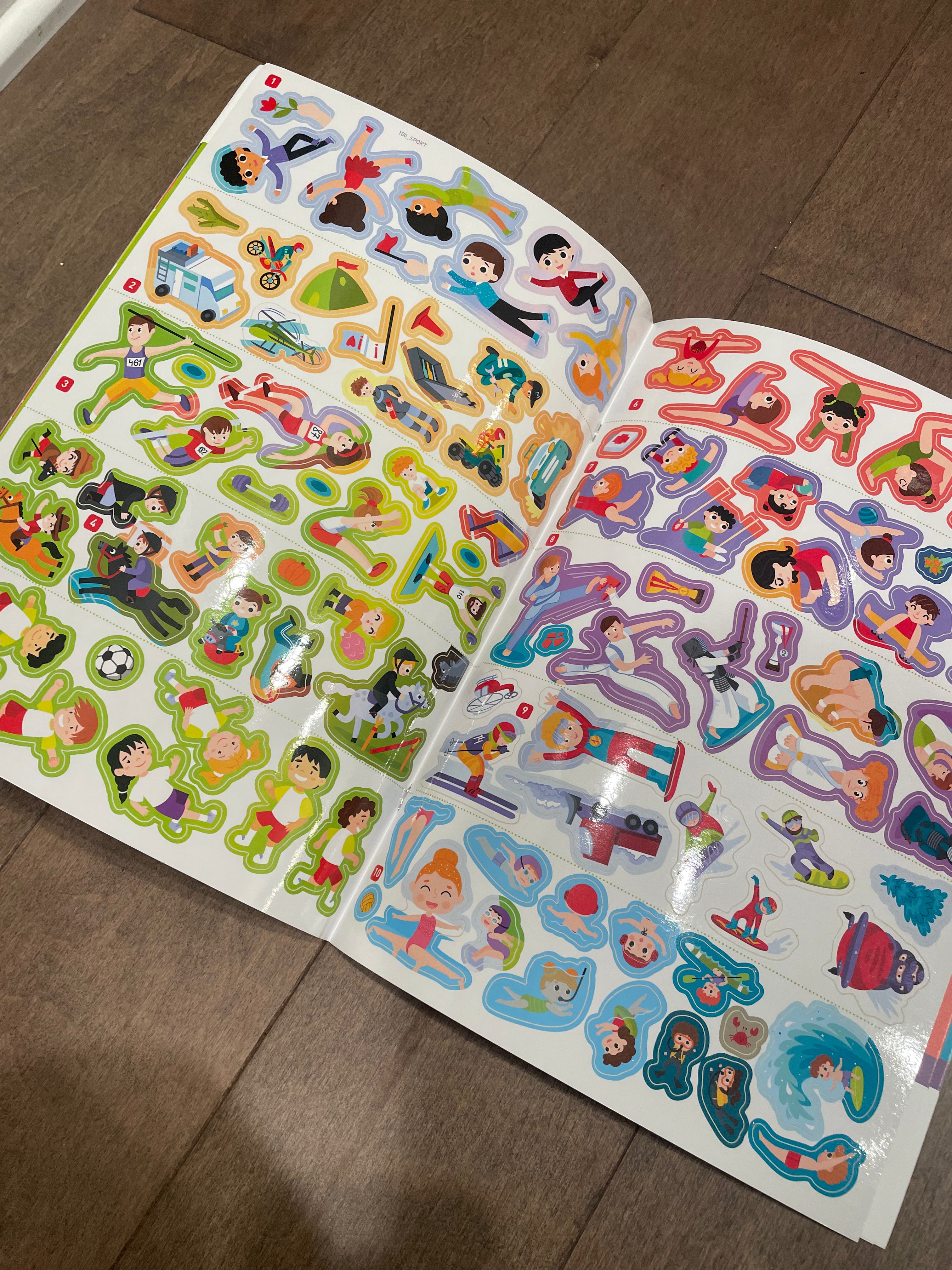 100 многоразовых наклеек «Мир спорта»
