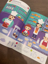 100 многоразовых наклеек «Что мы едим?»