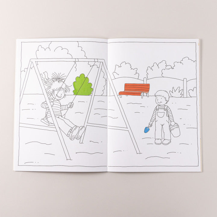 Конни и бумажные куклы для вырезания с раскраской. Ханна Сёренсен