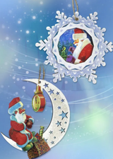 Набор из 2 деревянных игрушек. Зимняя сказка (Зарубин)