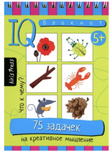 Умный блокнот. 75 задачек на креативное мышление 5+