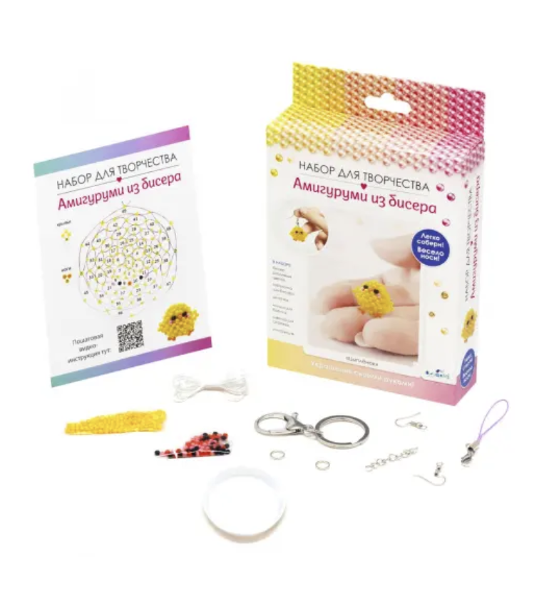 Амигуруми из бисера. Цыплёнок