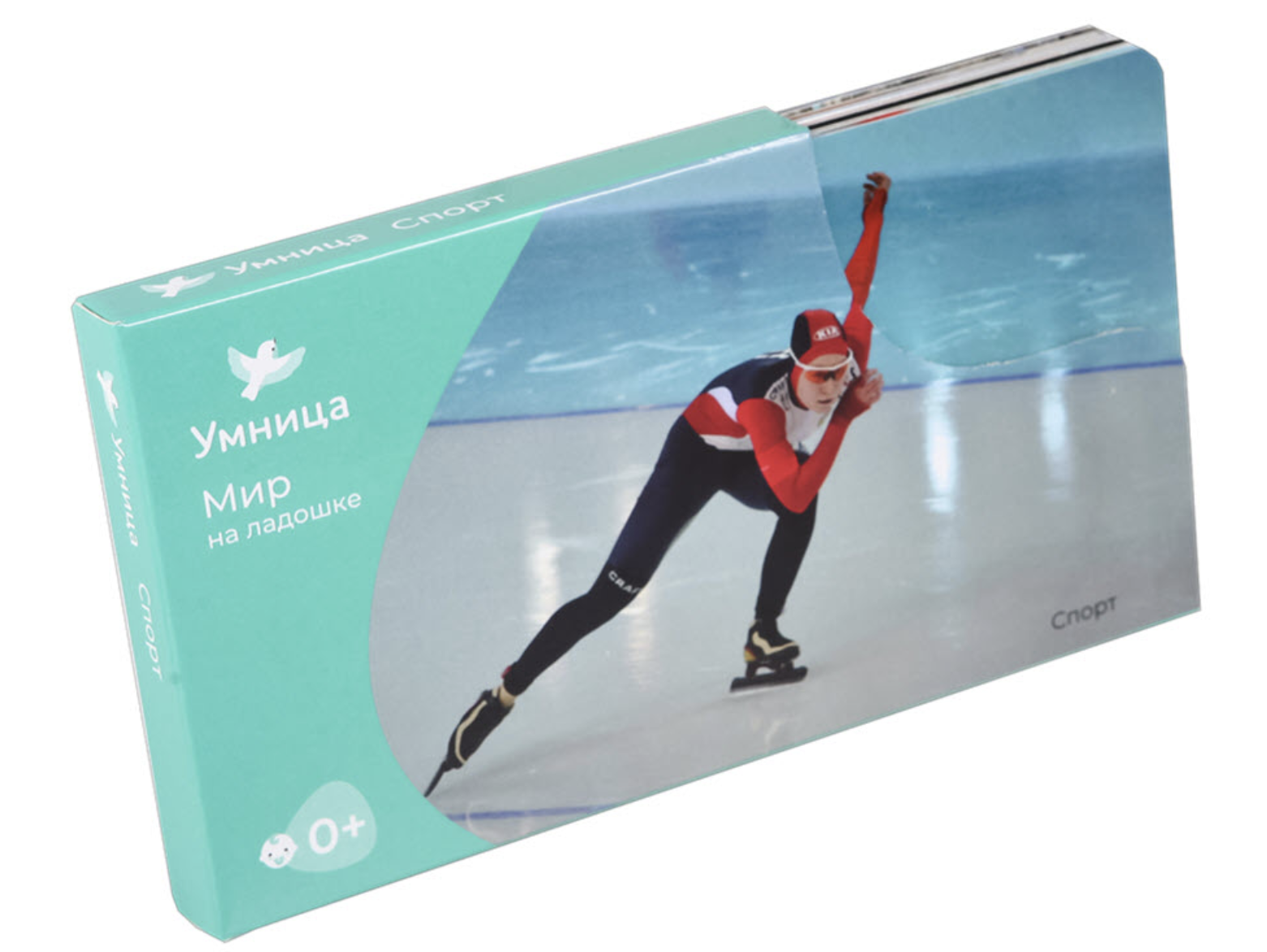 Мир на ладошке "Спорт". Детская энциклопедия в фотографиях. Развивающие карточки для малышей