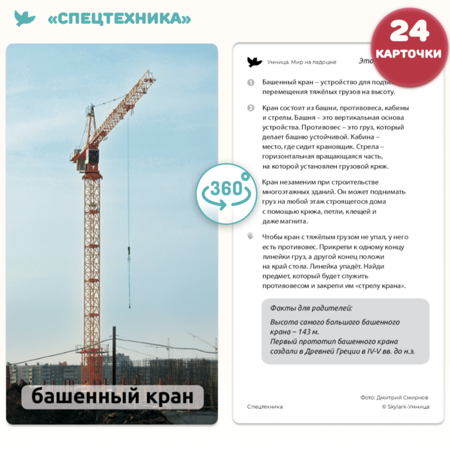 Мир на ладошке. Загадки природы и Спецтехника. Энциклопедия для детей в фотографиях. Развивающие карточки для малышей
