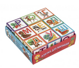 Умные кубики в поддончике. 9 штук. Азбука для малышей