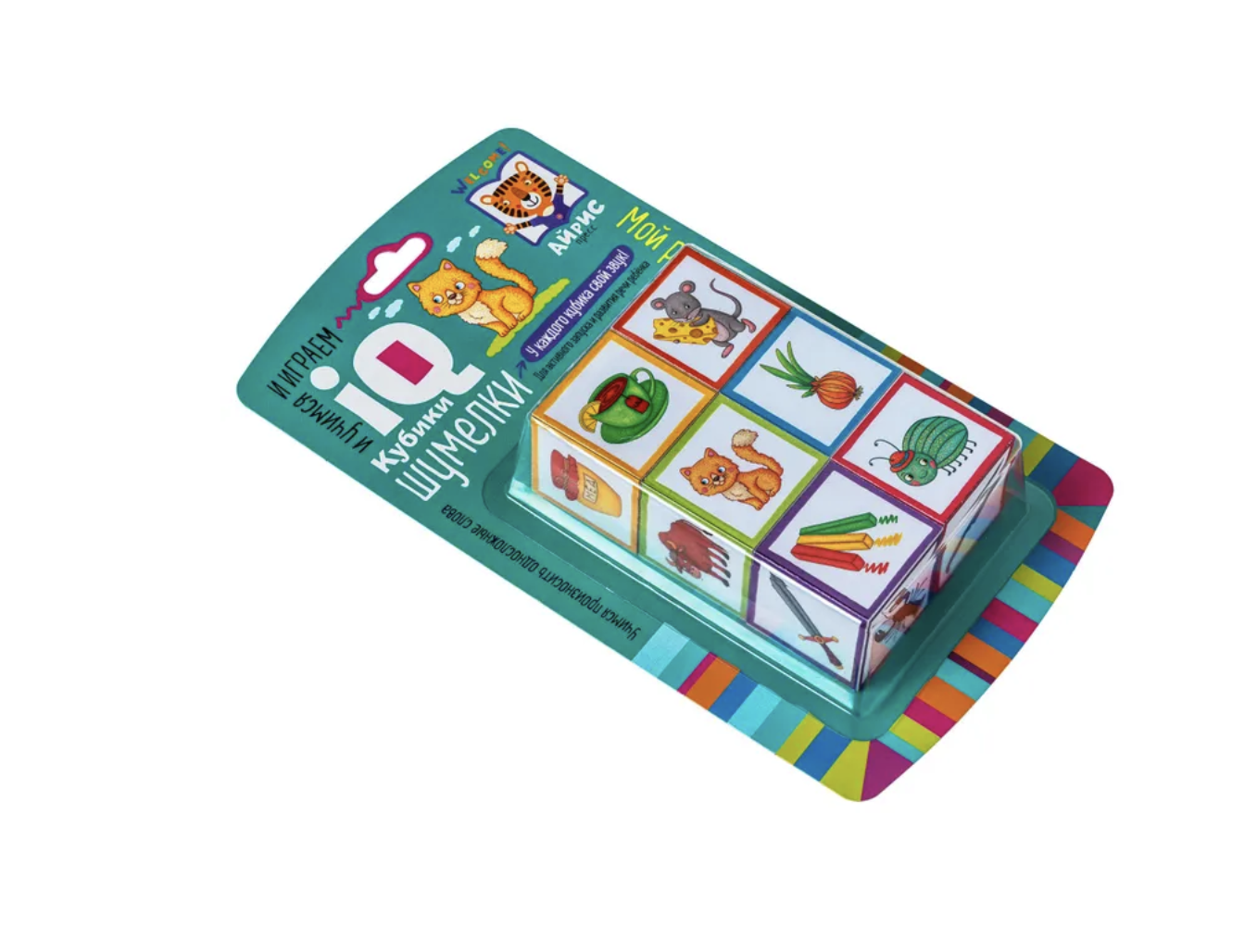 Кубики Шумелки. Логопедические кубики. Мой рыжий кот. 6 штук.