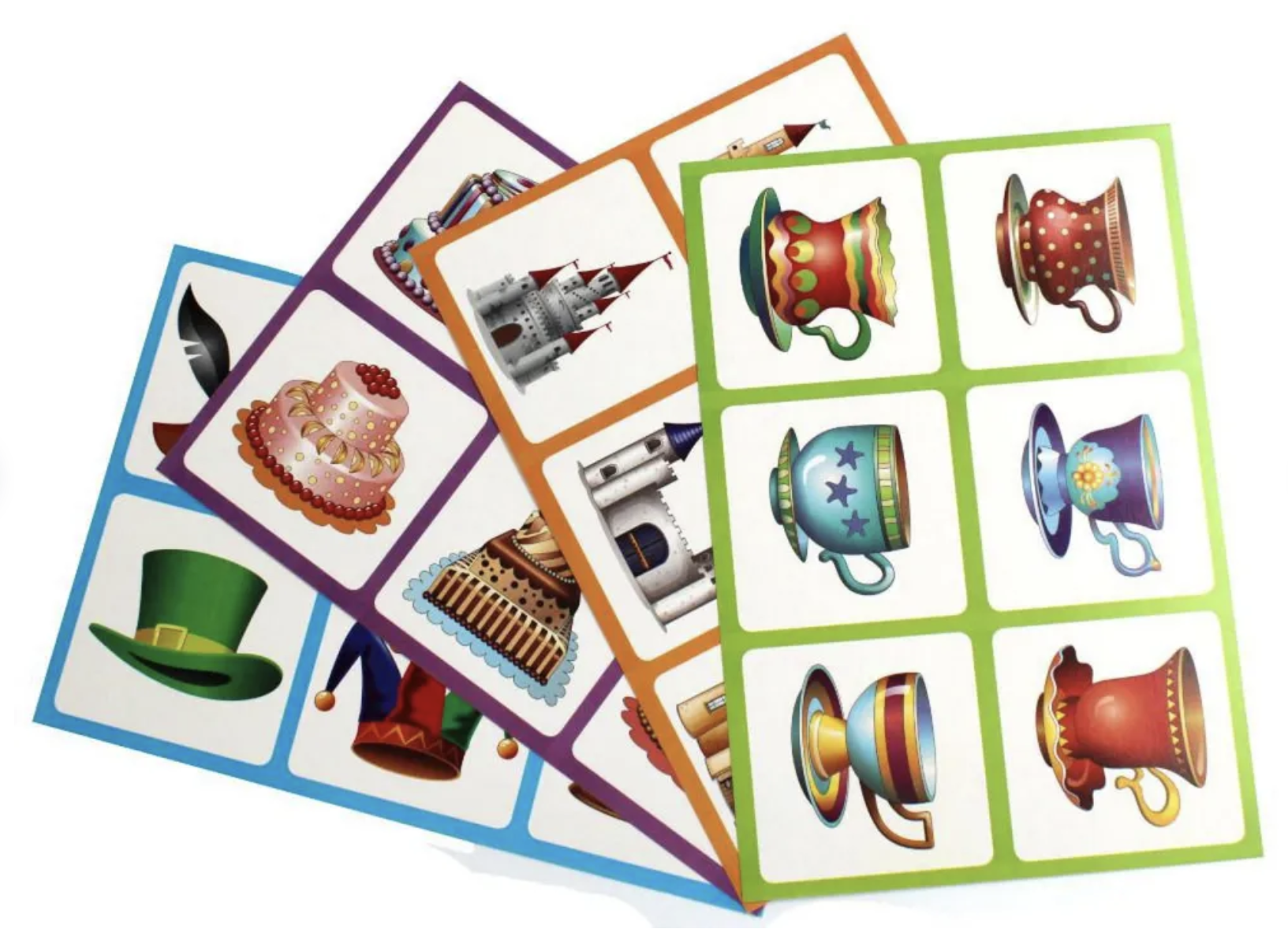 Пластиковое лото для малышей. В замке волшебника. Подбираем силуэты