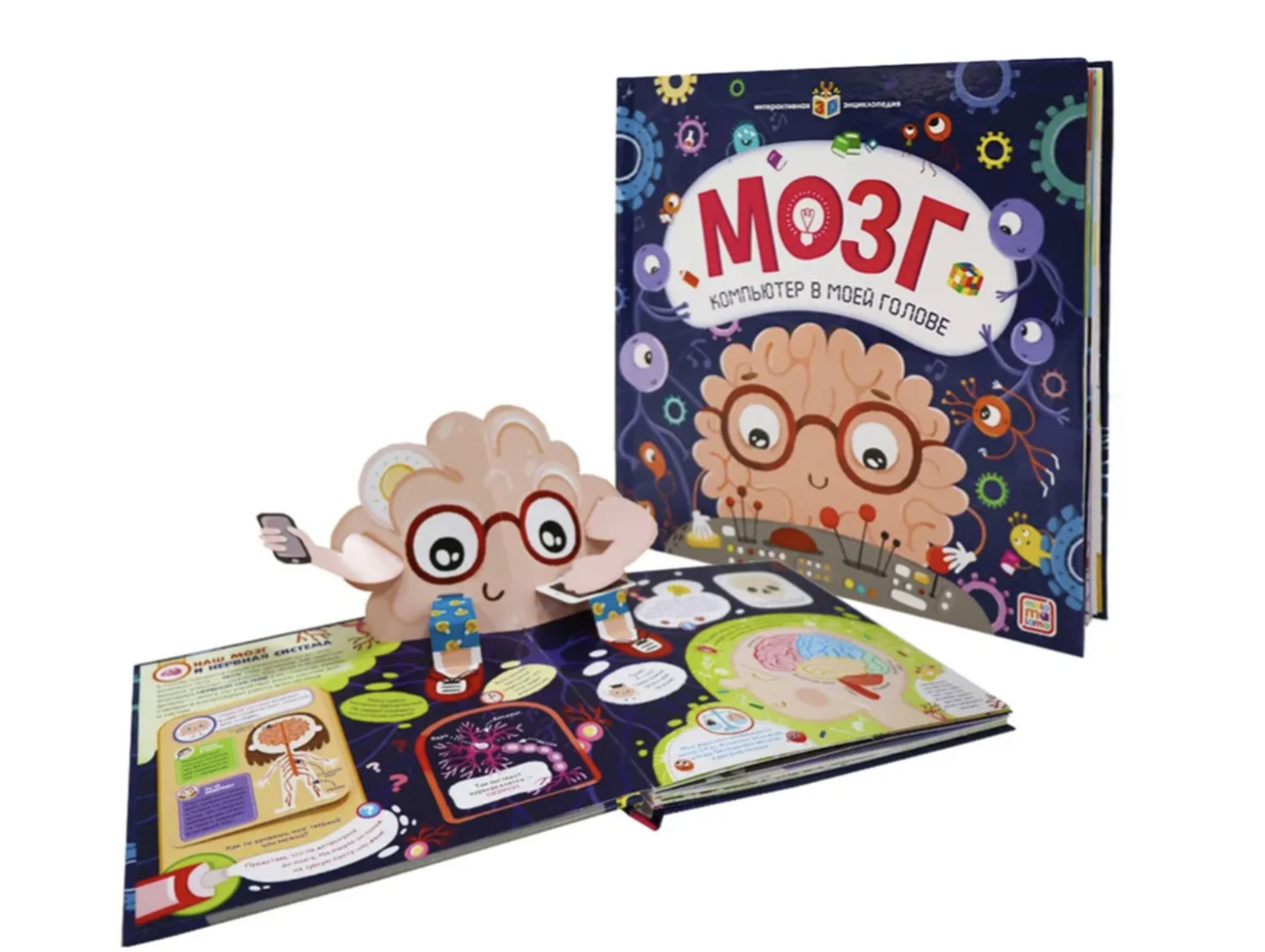 Мозг. Компьютер в моей голове. интерактивная энциклопедия с панорамными иллюстрациями. Книжка-панорамка