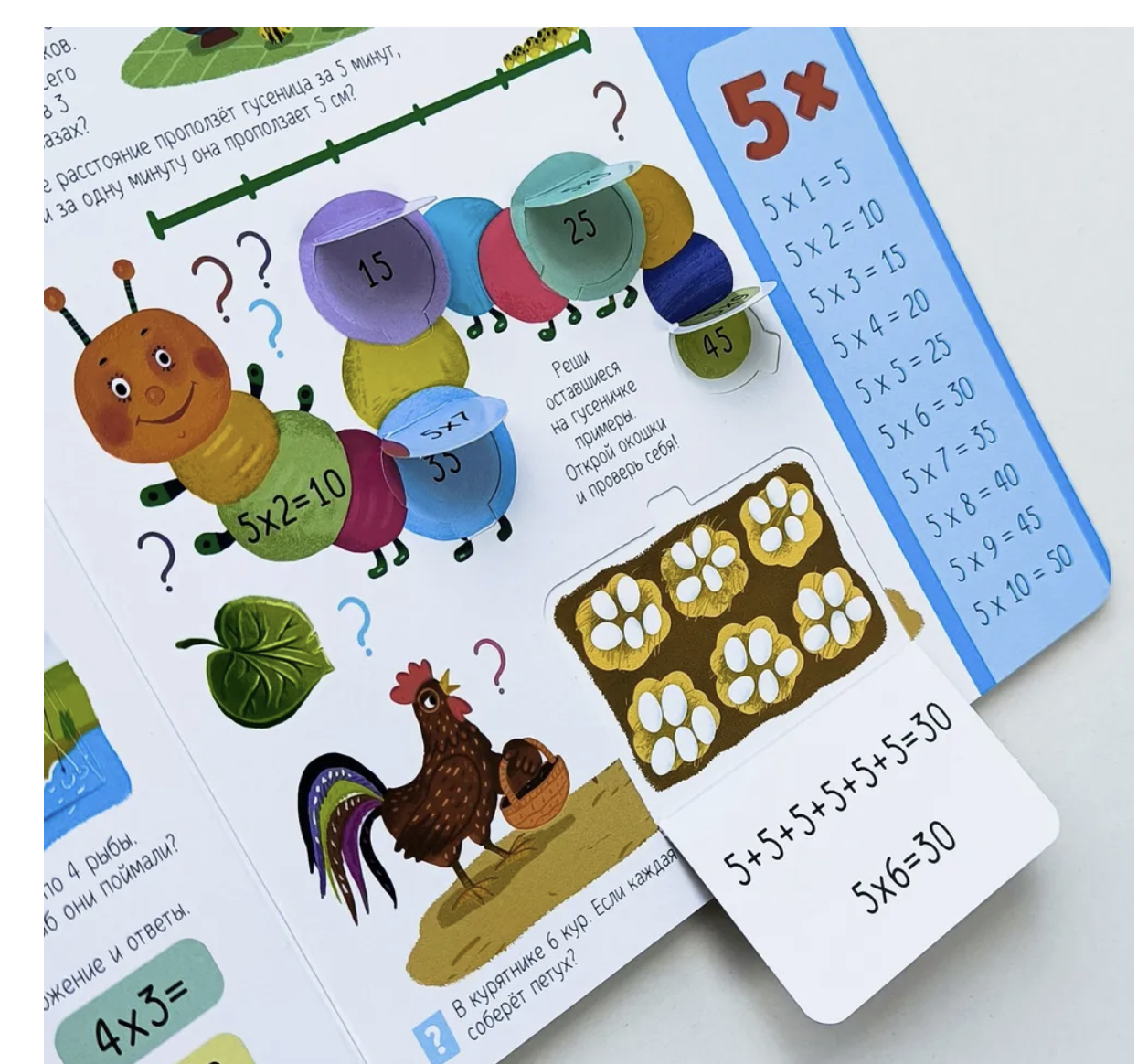 Таблица умножения. Книжка с окошками