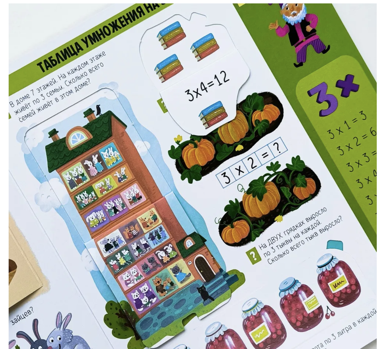 Таблица умножения. Книжка с окошками