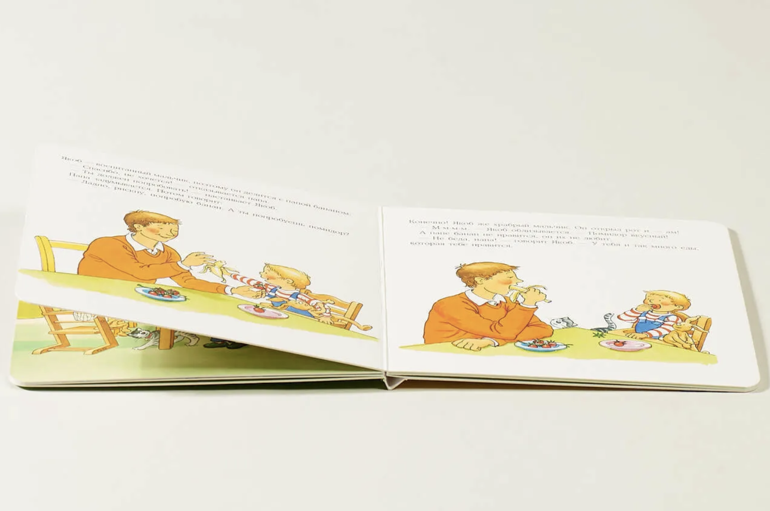 Якоб не хочет пробовать новое. Якоб - лучший друг Конни. Картонная книга. Неле Бансер