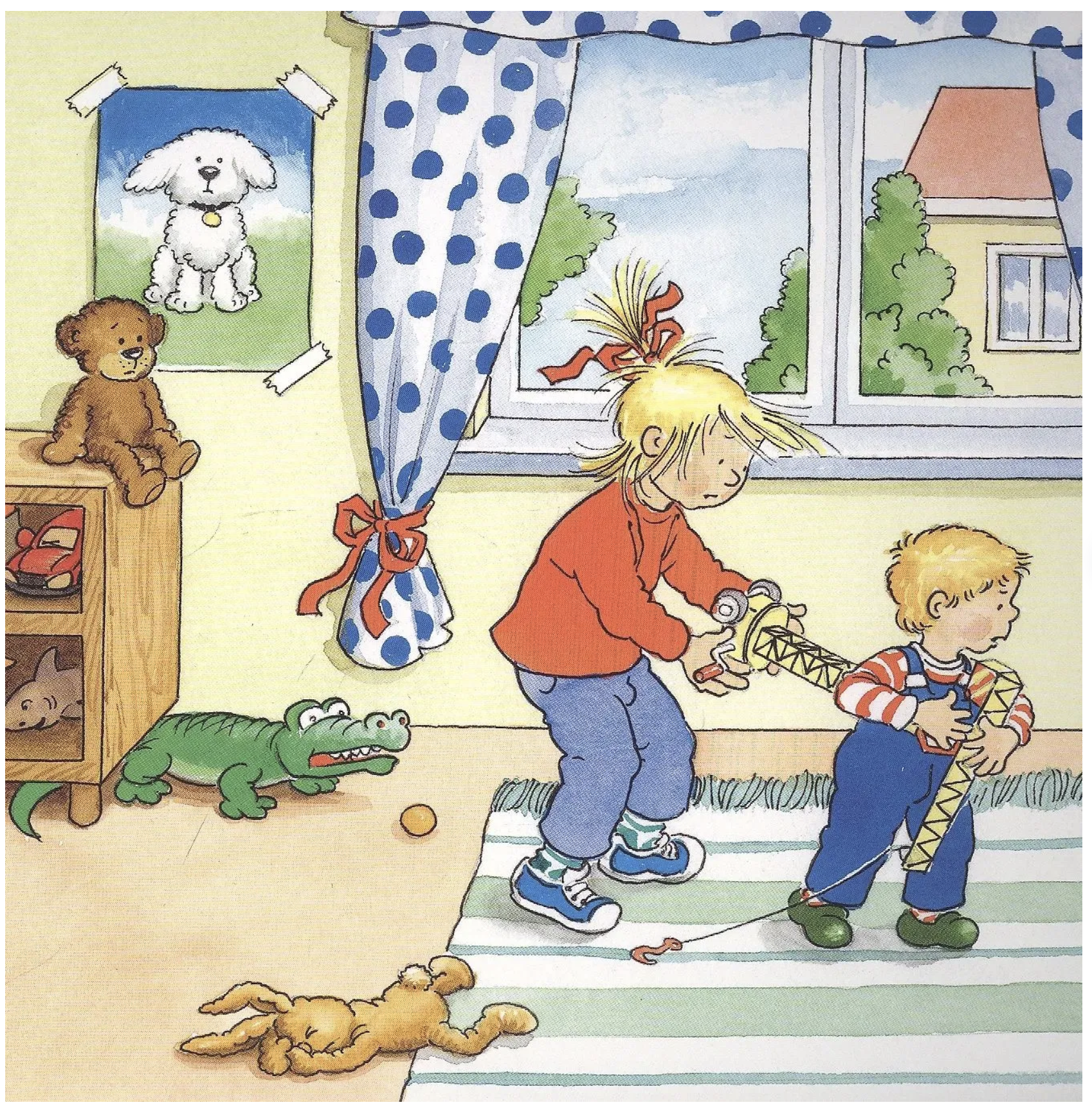 Якоб ссорится с Конни. Якоб - лучший друг Конни. Картонная книга. Гримм Сандра