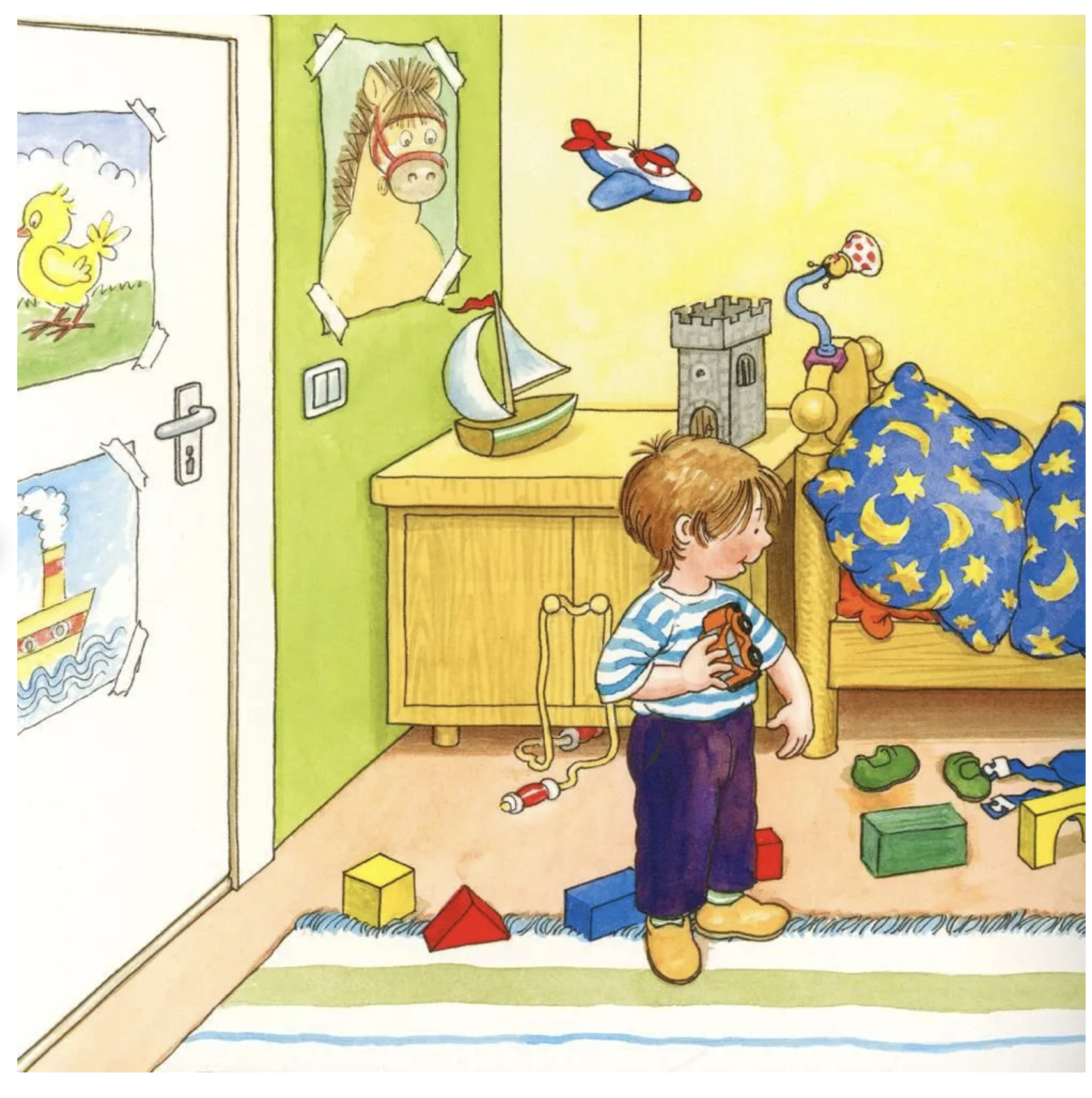 Якоб хочет на горшок. Якоб - лучший друг Конни. Картонная книга. Гримм Сандра