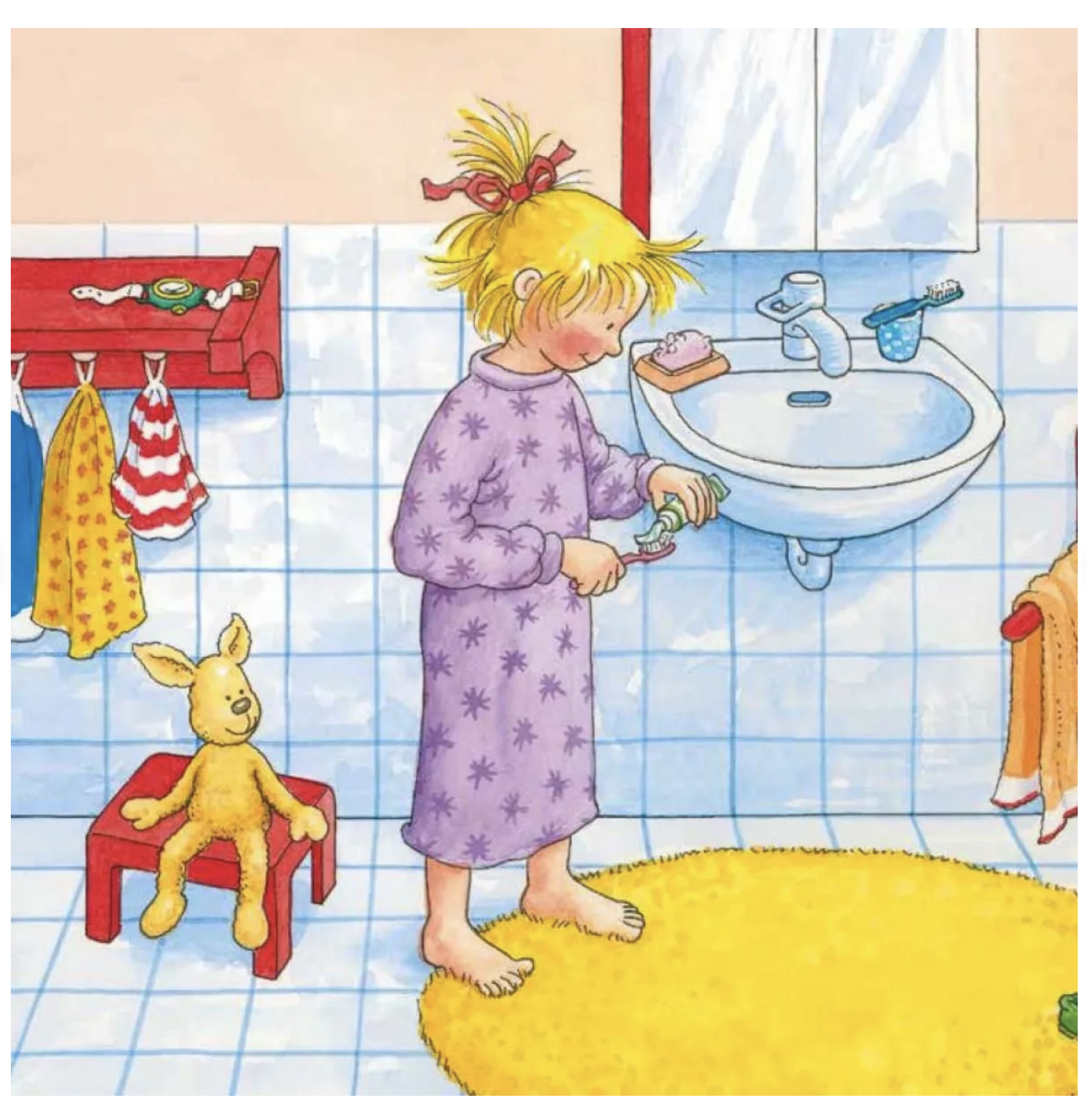 Якоб, пора спать! Якоб - лучший друг Конни. Картонная книга. Неле Бансер