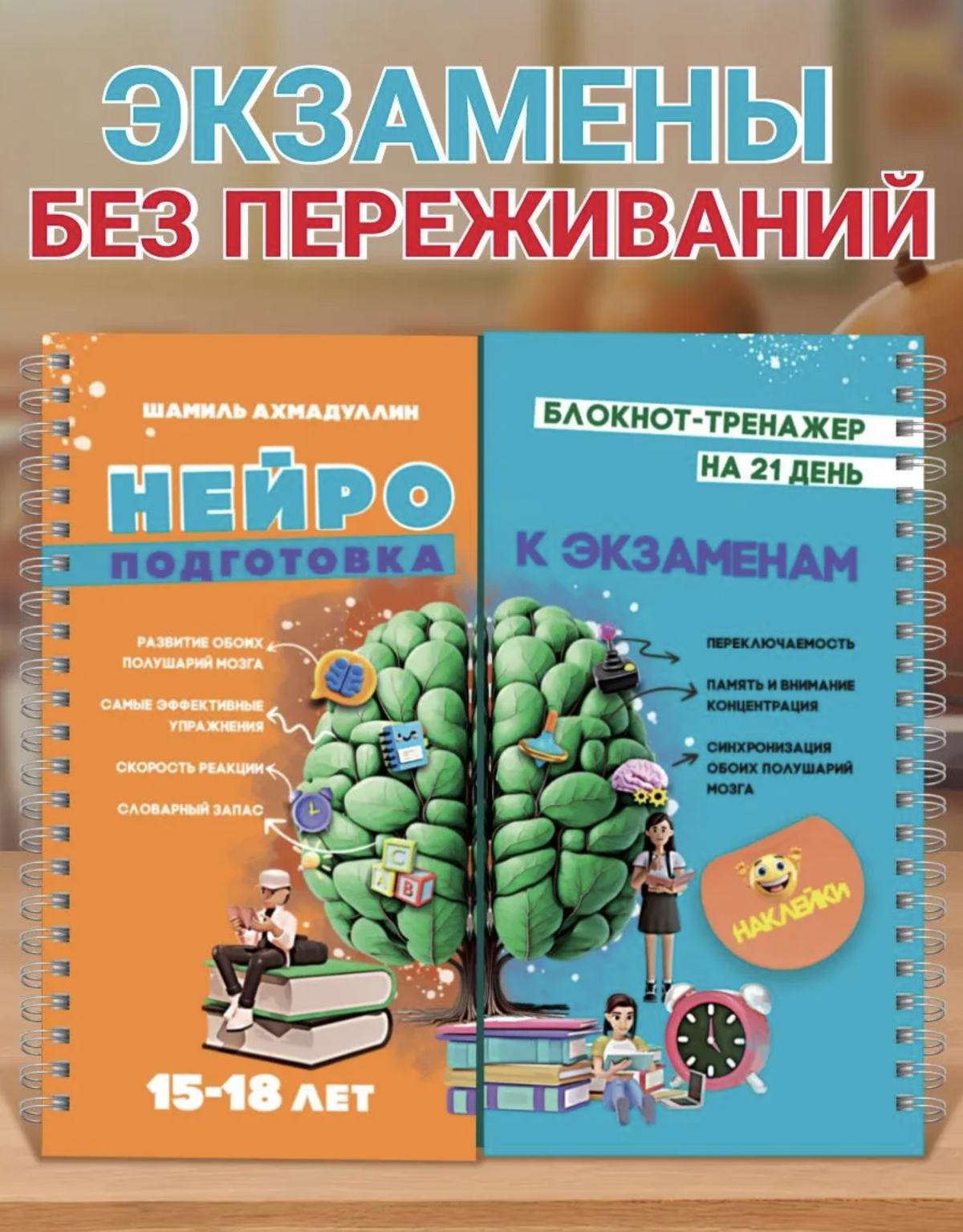 Нейроподготовка к экзаменам 15-18 лет. Ахмадуллин Шамиль Тагирович