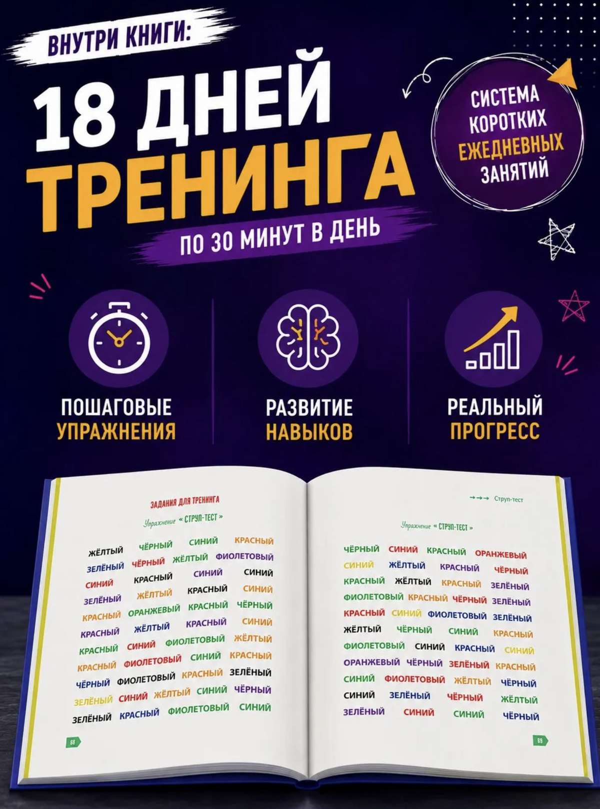 Скорочтение для детей - учимся читать быстро. Тренажер для чтения, 10-16 лет. Ахмадуллин Шамиль Тагирович