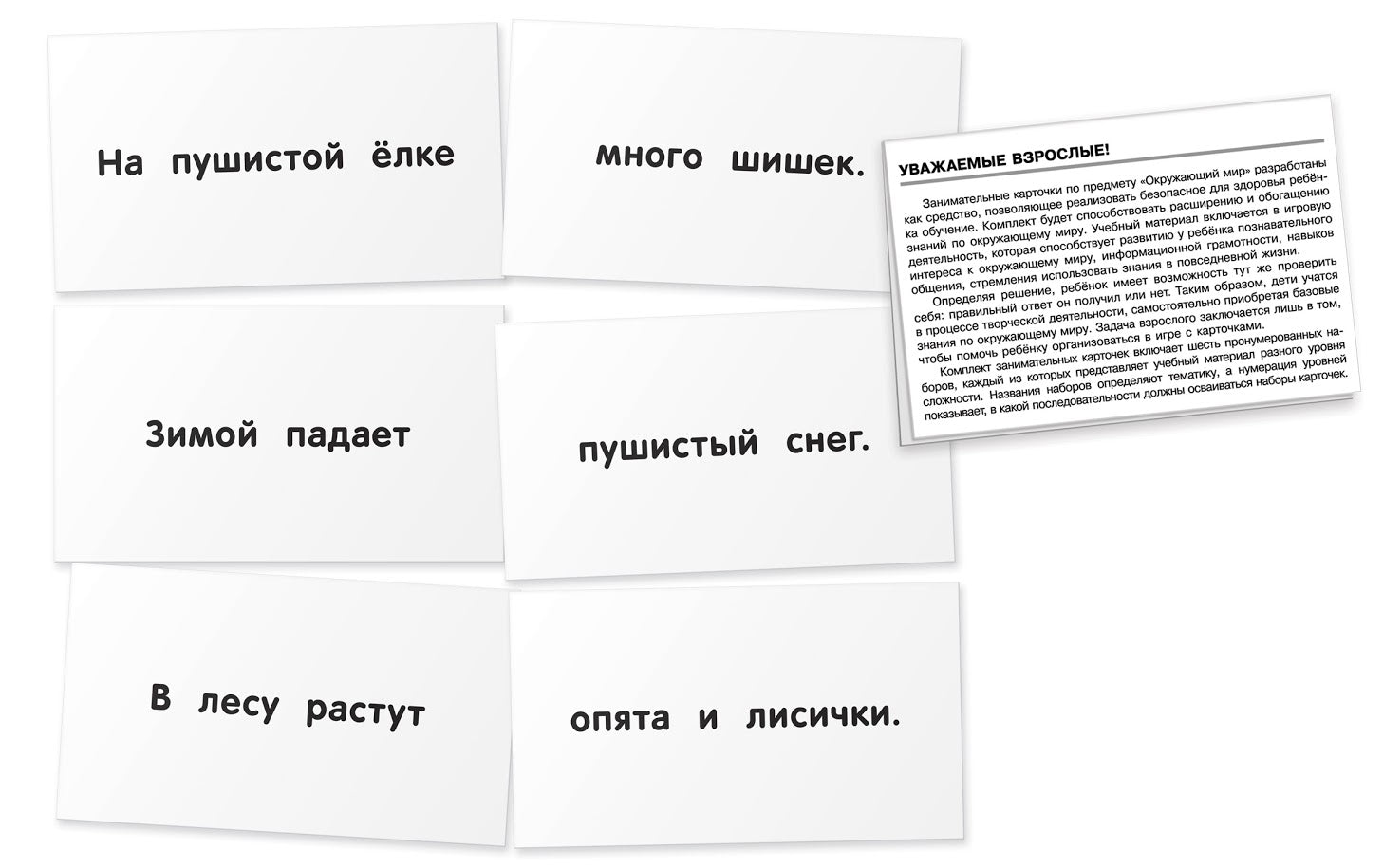 Обучение грамоте. Ёжик. Читаем предложения. Набор карточек. Штец А.А.