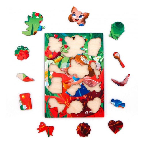 Лесная Фея. 6 деталей. Деревянный пазл