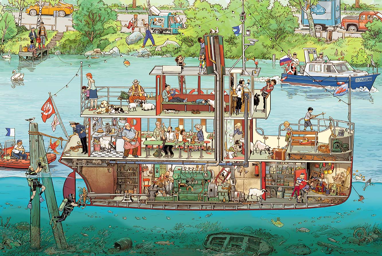 На реке. История в картинках. Гёбель Доро