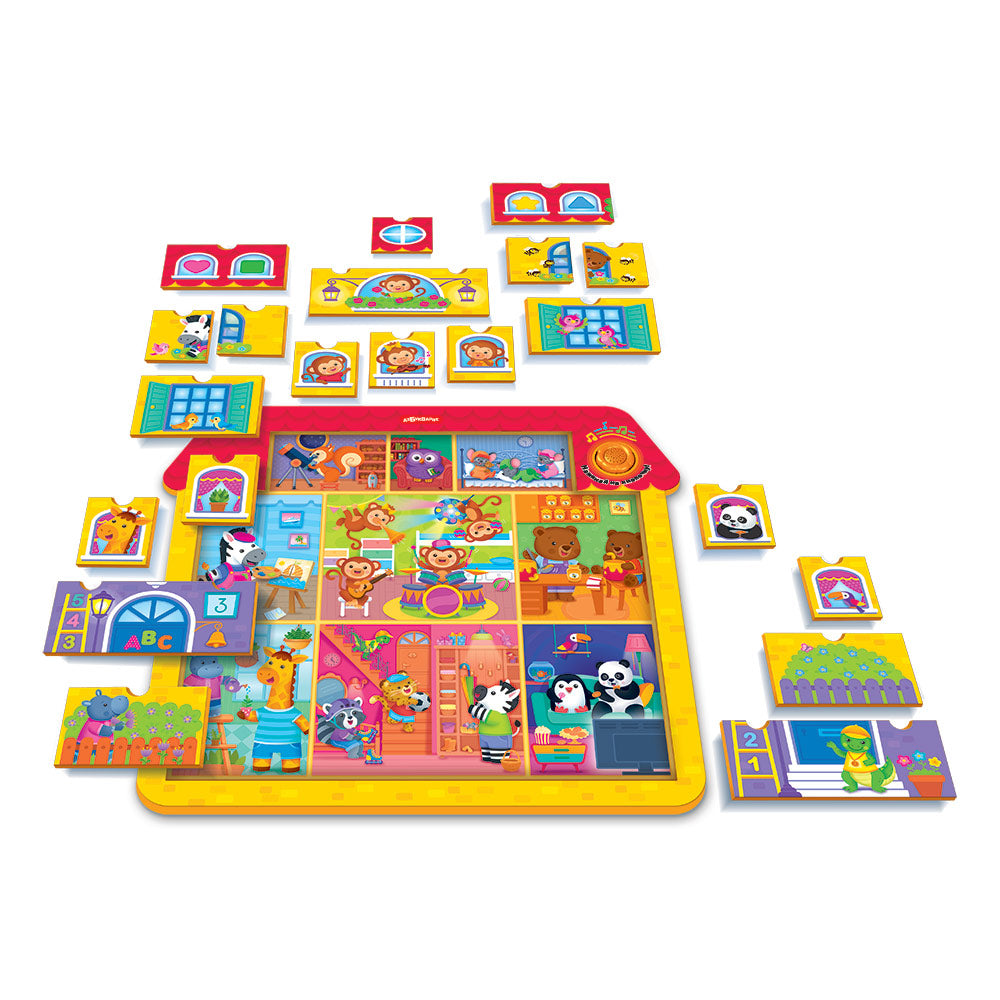 Музыкальные пазлы "Домик друзей"