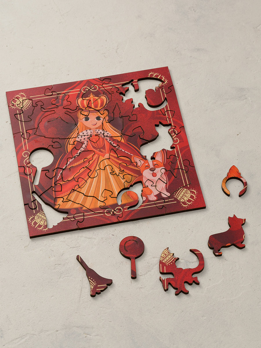 Британская Принцесса. 34 детали. Деревянный пазл