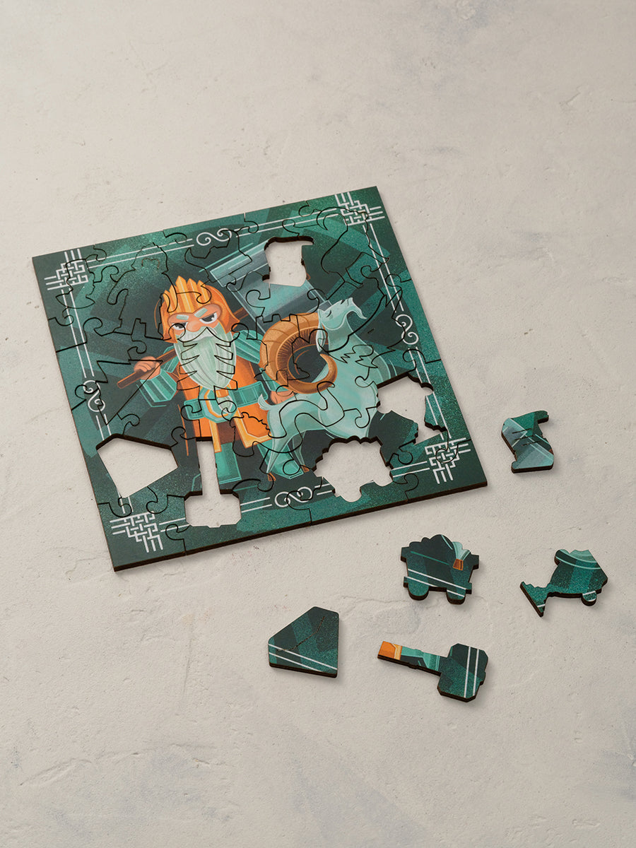 Горный Король. 37 детали. Деревянный пазл