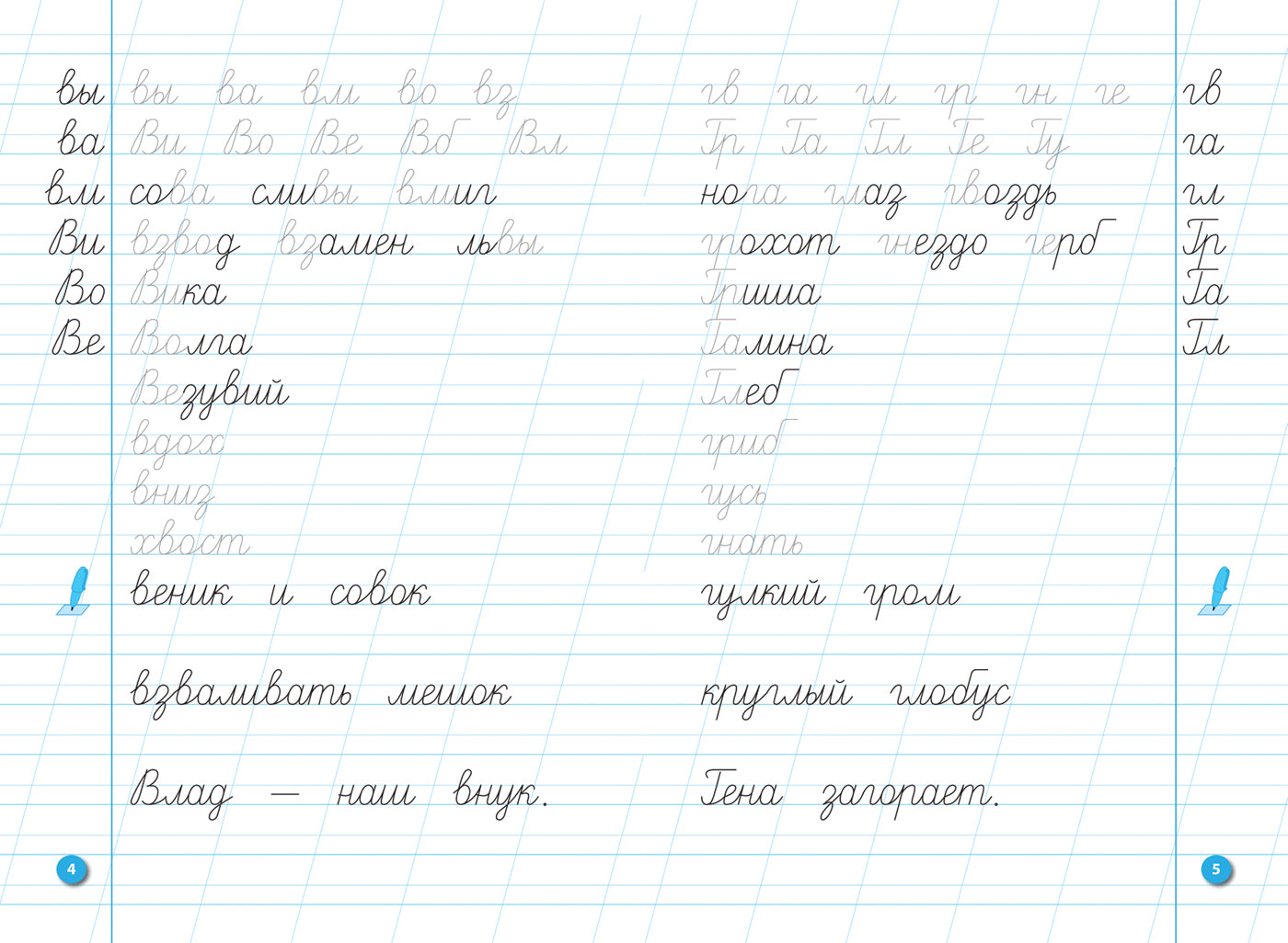 Тренажёр по чистописанию. 2 класс