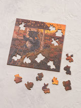 Собиратель огненной рябины. 60 деталей. Деревянный пазл