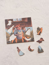 В гостях у Бабы-Яги. 25 деталей. Деревянный пазл