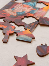 Уютный гномик. 22 детали. Деревянный пазл