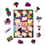 Гномик. 12 деталей. Деревянный пазл