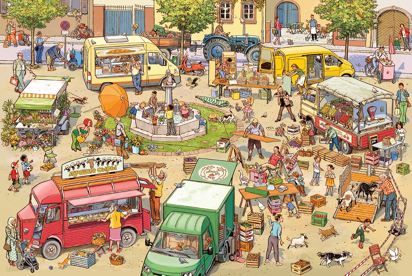 Фермерский рынок. История в картинках. Гёбель Доро, Кнорр Петер