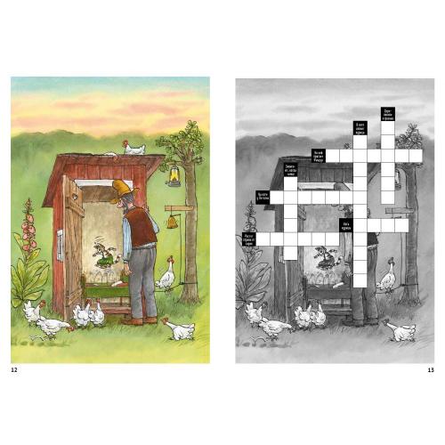 Петсон и Финдус решают кроссворд. Свен Нурдквист