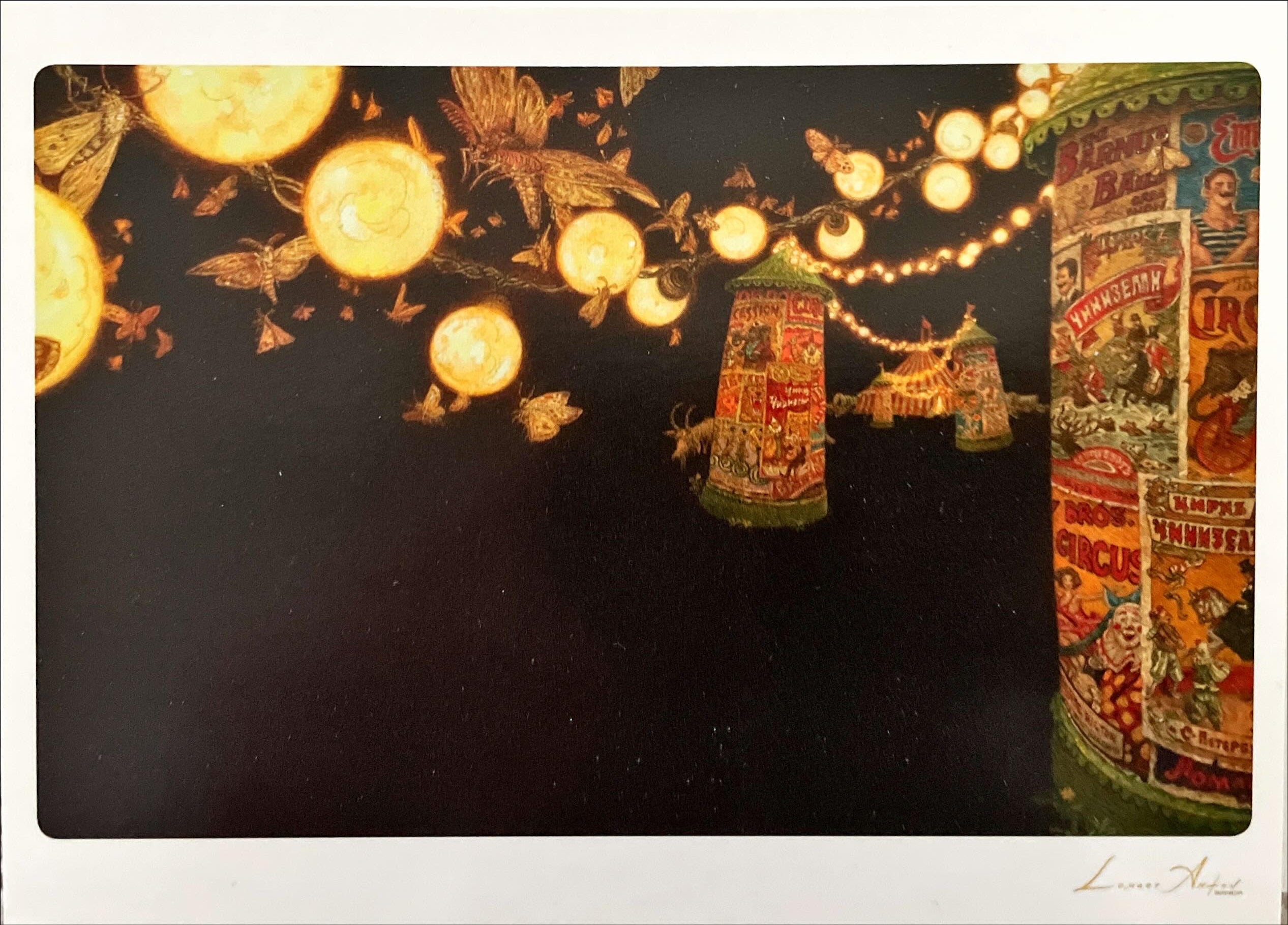 БОМ-БОМ-БОМ! Цирковая сказка. Открытки. (иллюстратор Антон Ломаев)