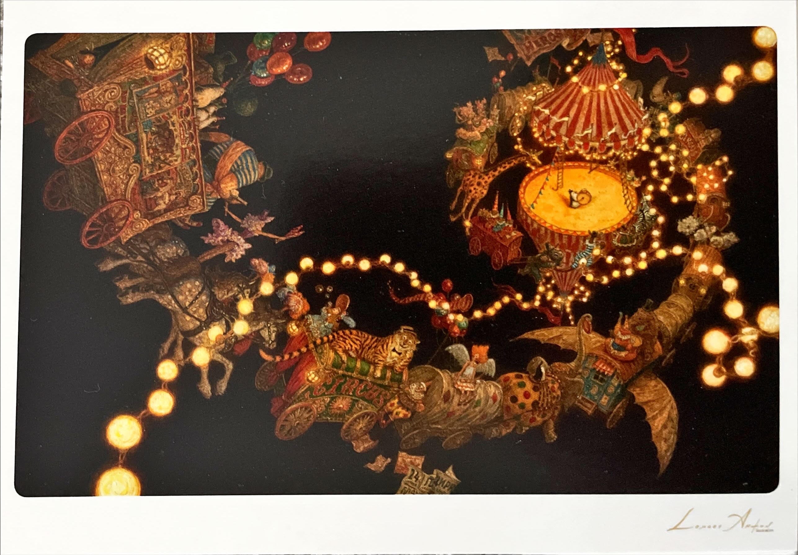 БОМ-БОМ-БОМ! Цирковая сказка. Открытки. (иллюстратор Антон Ломаев)