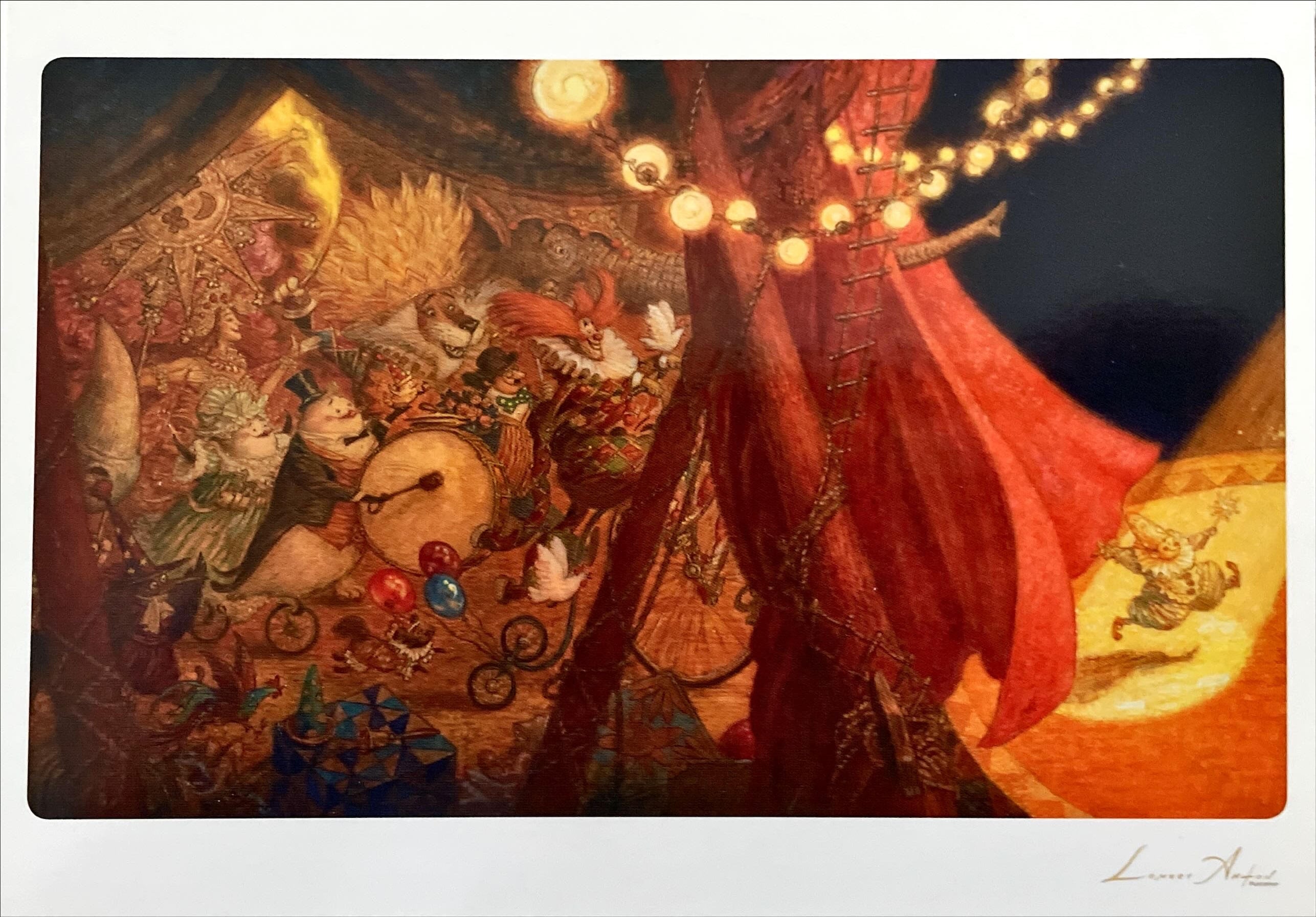 БОМ-БОМ-БОМ! Цирковая сказка. Открытки. (иллюстратор Антон Ломаев)