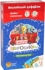 Зверобуквы English. Настольная игра. Банда умников