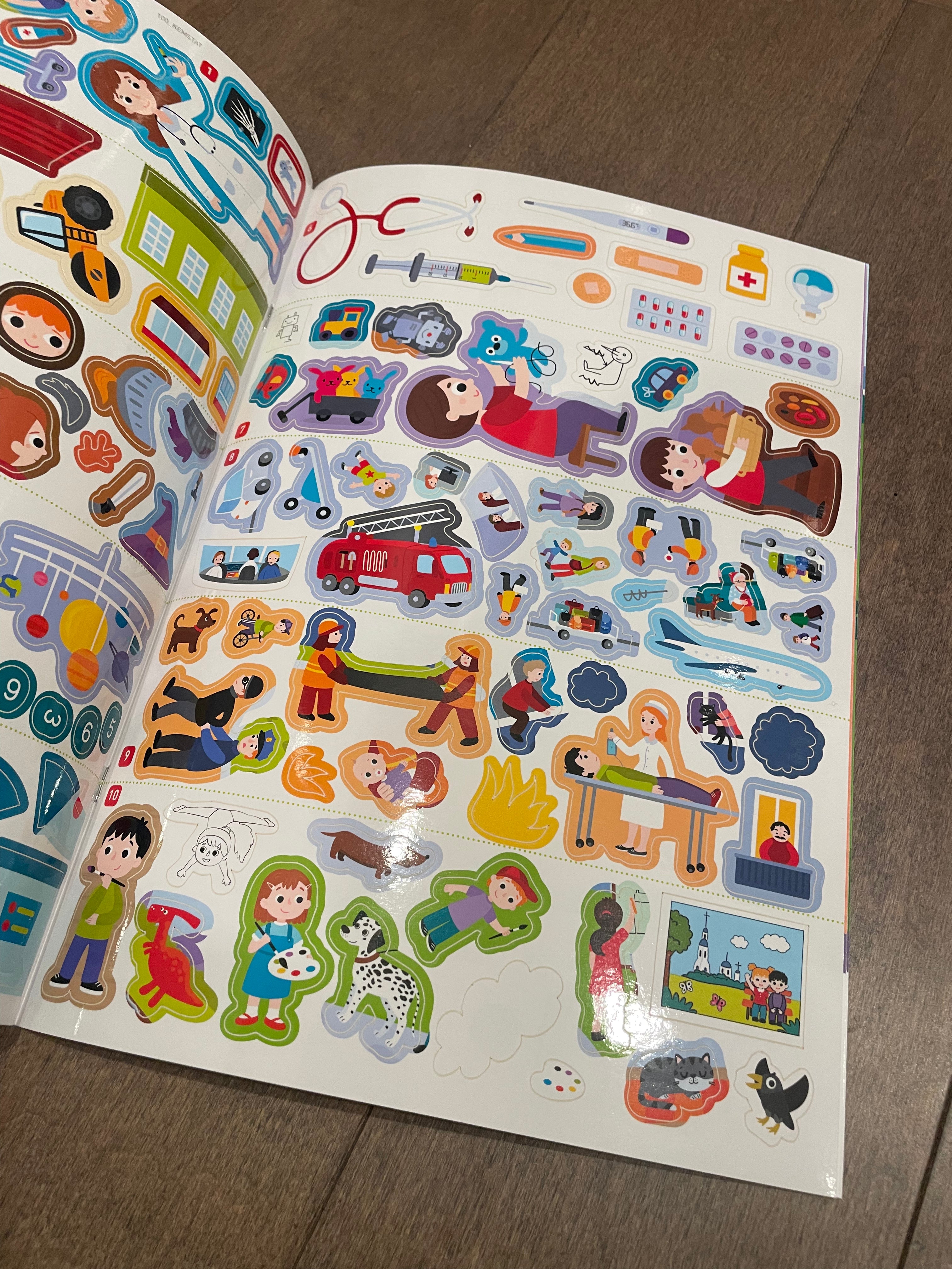 100 многоразовых наклеек «Кем стать?»