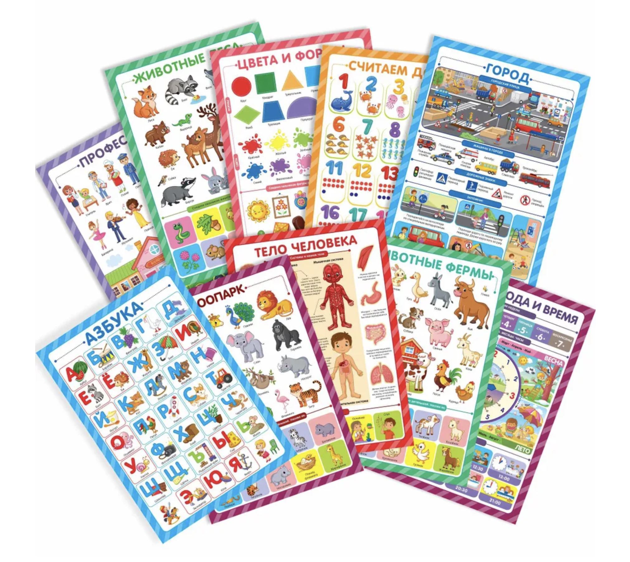 Обучающие плакаты. Знания для дошкольников