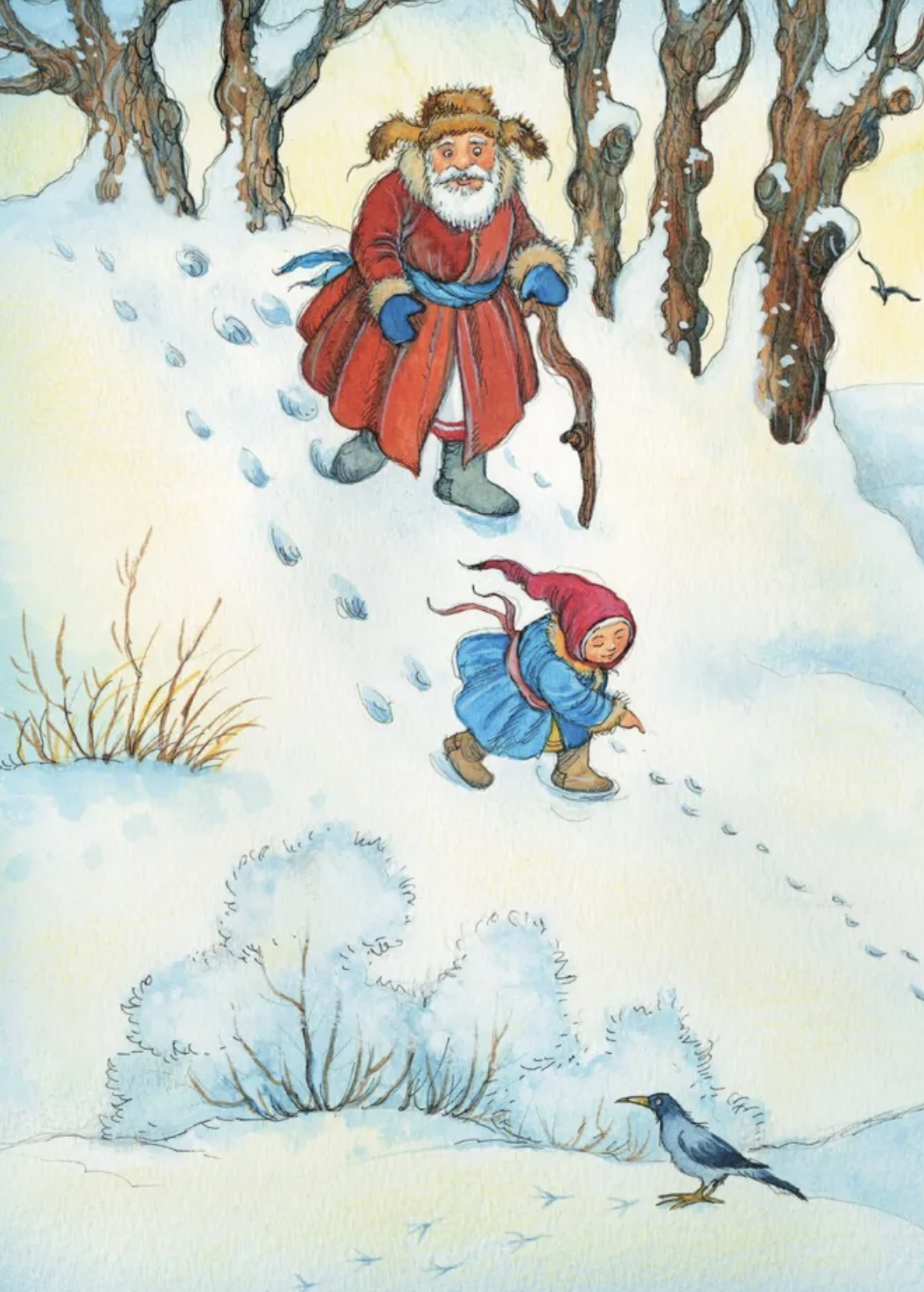 Что растёт на ёлке? Зимние стихи. Рисунки И. Петелиной. Маршак Самуил Яковлевич