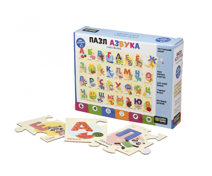 Азбука. Пазл напольный 32 шт. Baby Games