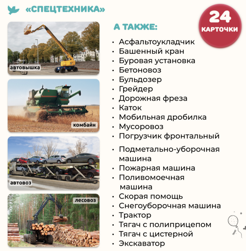 Мир на ладошке. Загадки природы и Спецтехника. Энциклопедия для детей в фотографиях. Развивающие карточки для малышей