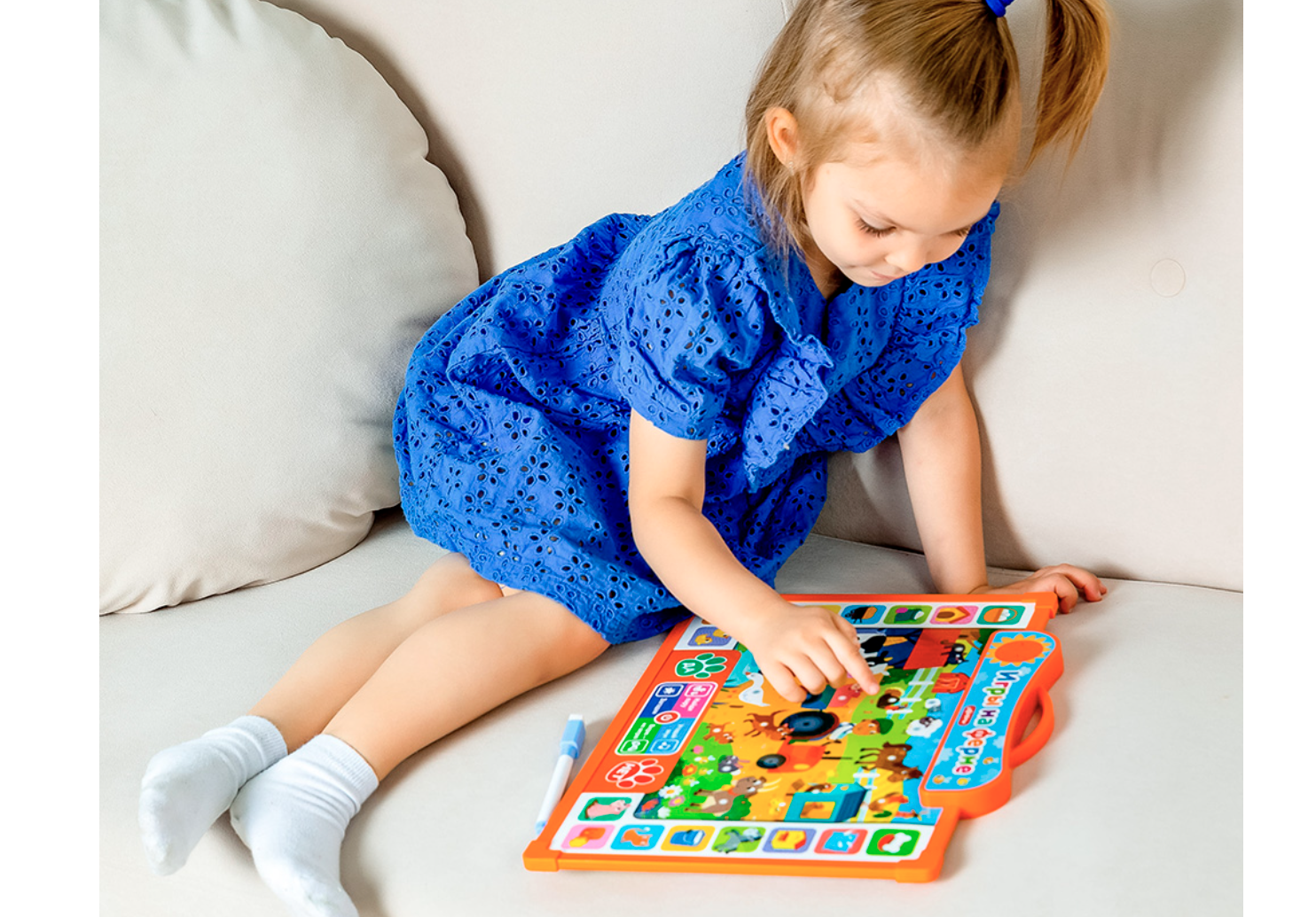 Игры на ферме. Говорящая доска для обучения и рисования