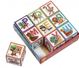 Умные кубики в поддончике. 9 штук. Азбука для малышей