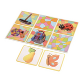 Пластиковое лото для малышей. Разноцветные картинки. Подбираем витражи