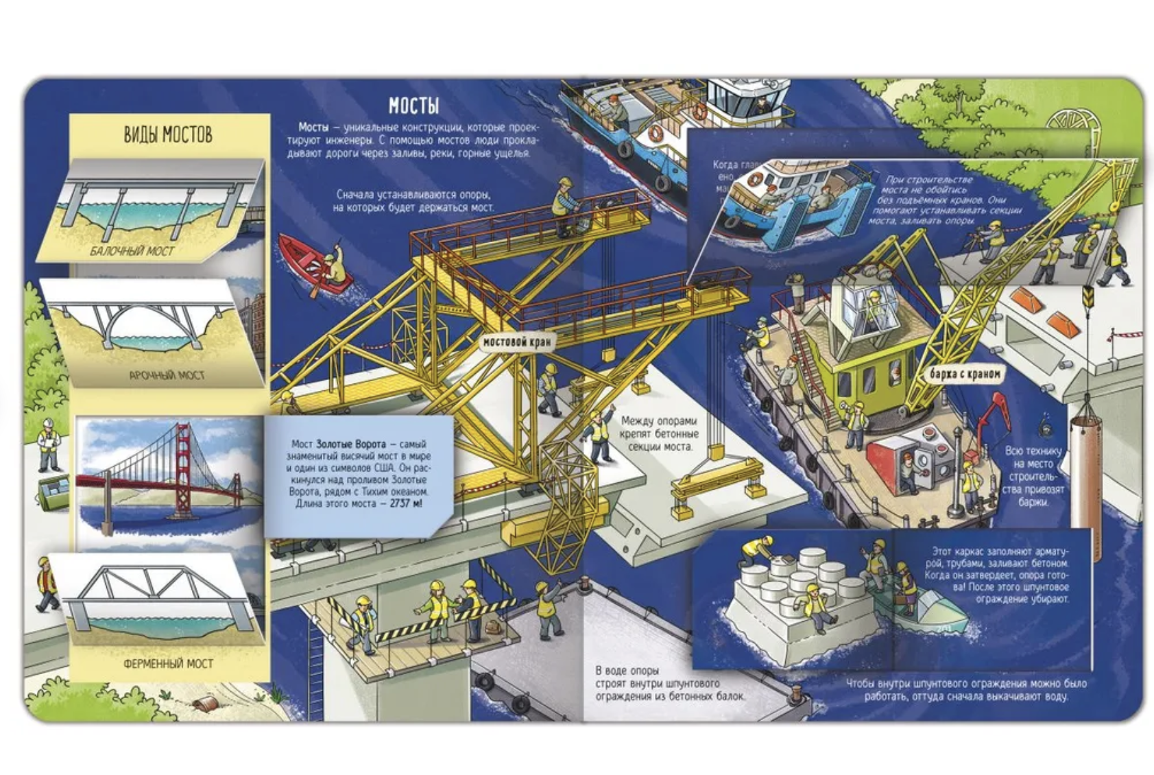 Секреты строительства. Книжка с окошками
