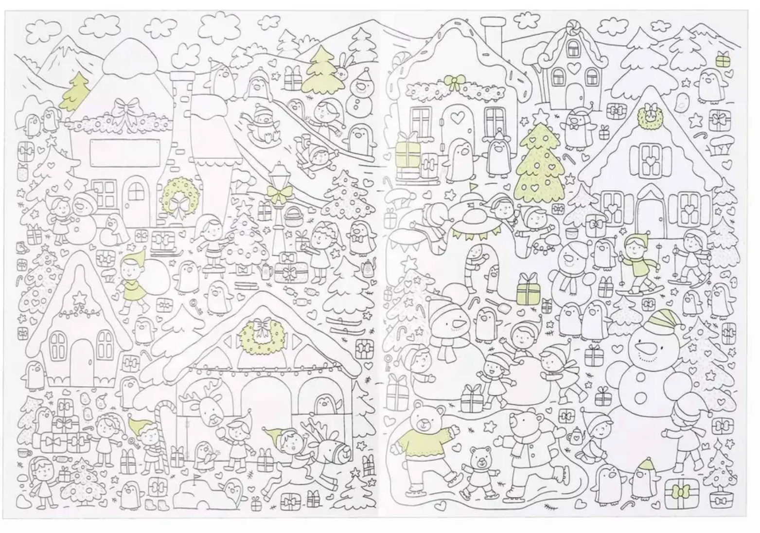 Раскраска-гармошка. Новогодняя мастерская