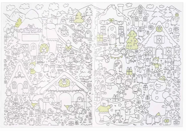 Раскраска-гармошка. Новогодняя мастерская