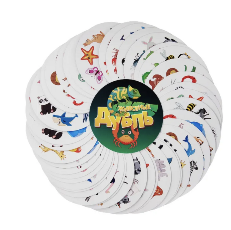 Дубль. Животные. Настольная игра