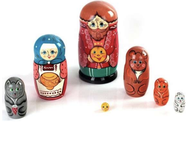 Матрёшка Колобок, 7 кукол